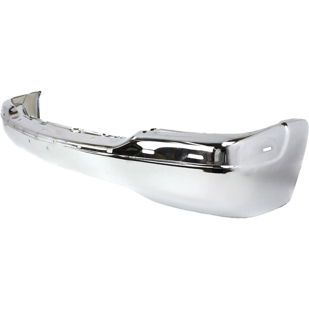 Front Bumper For 2000-2006 GMC Yukon Chrome Steel With Mounting Brackets