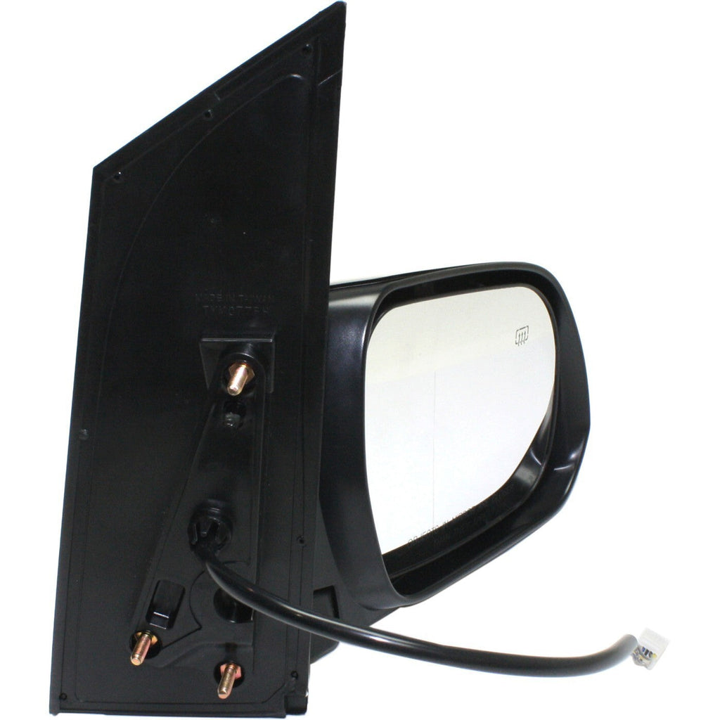 Mirror Power Heated Smooth Black Passenger Side Right RH for 11-12 Toyota Sienna