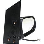 Mirror Power Heated Smooth Black Passenger Side Right RH for 11-12 Toyota Sienna
