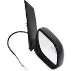 Mirror Power Heated Smooth Black Passenger Side Right RH for 11-12 Toyota Sienna