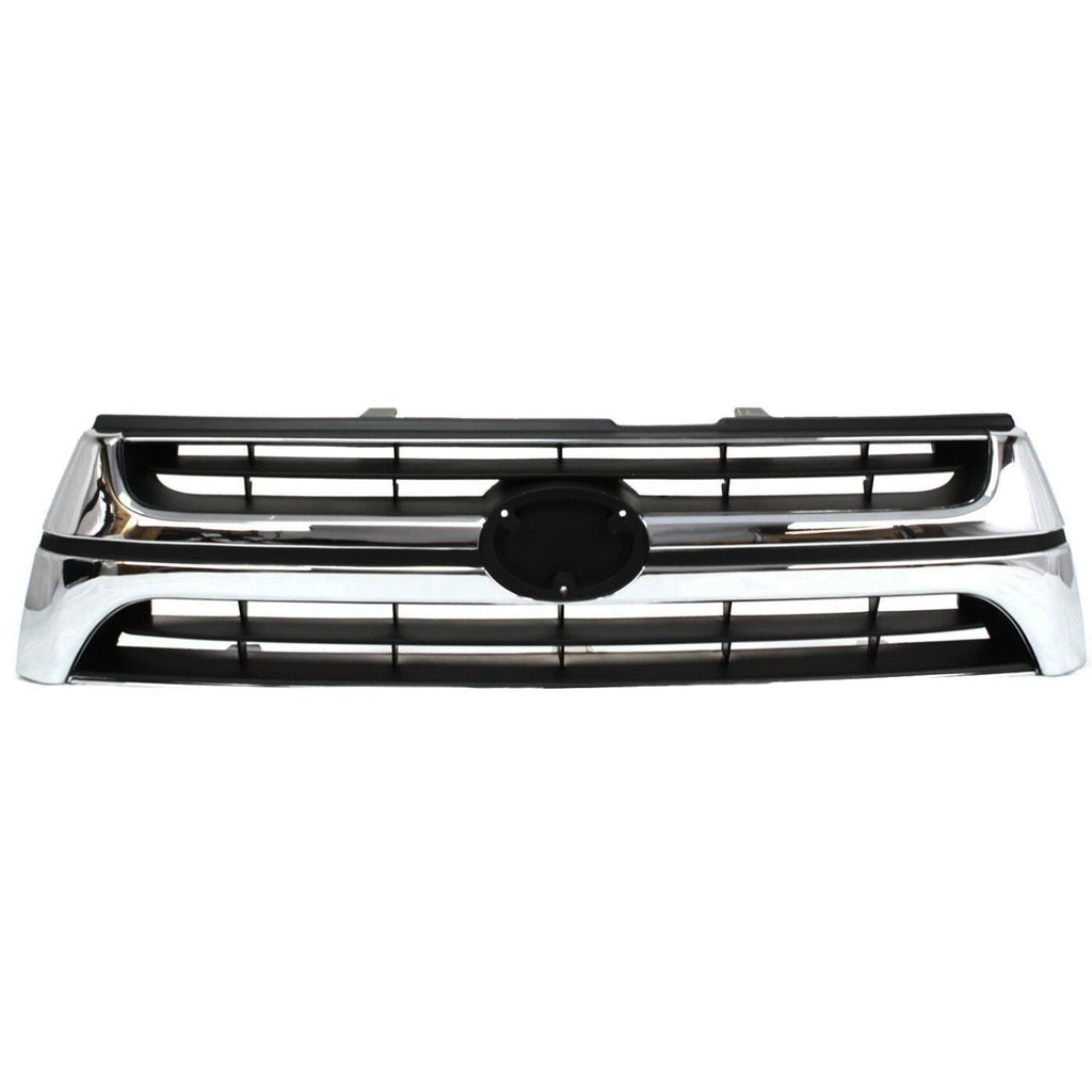 Grille For 2001-2002 Toyota 4Runner Chrome Shell w/ Primed Insert Plastic