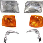 Headlight Driving Head light Headlamp  Driver & Passenger Side Styleside