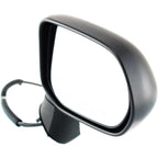 Power Mirror Set Of 2 For 2006-2011 Honda Civic Textured Black Manual Folding