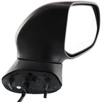 Power Mirror Set Of 2 For 2006-2011 Honda Civic Textured Black Manual Folding