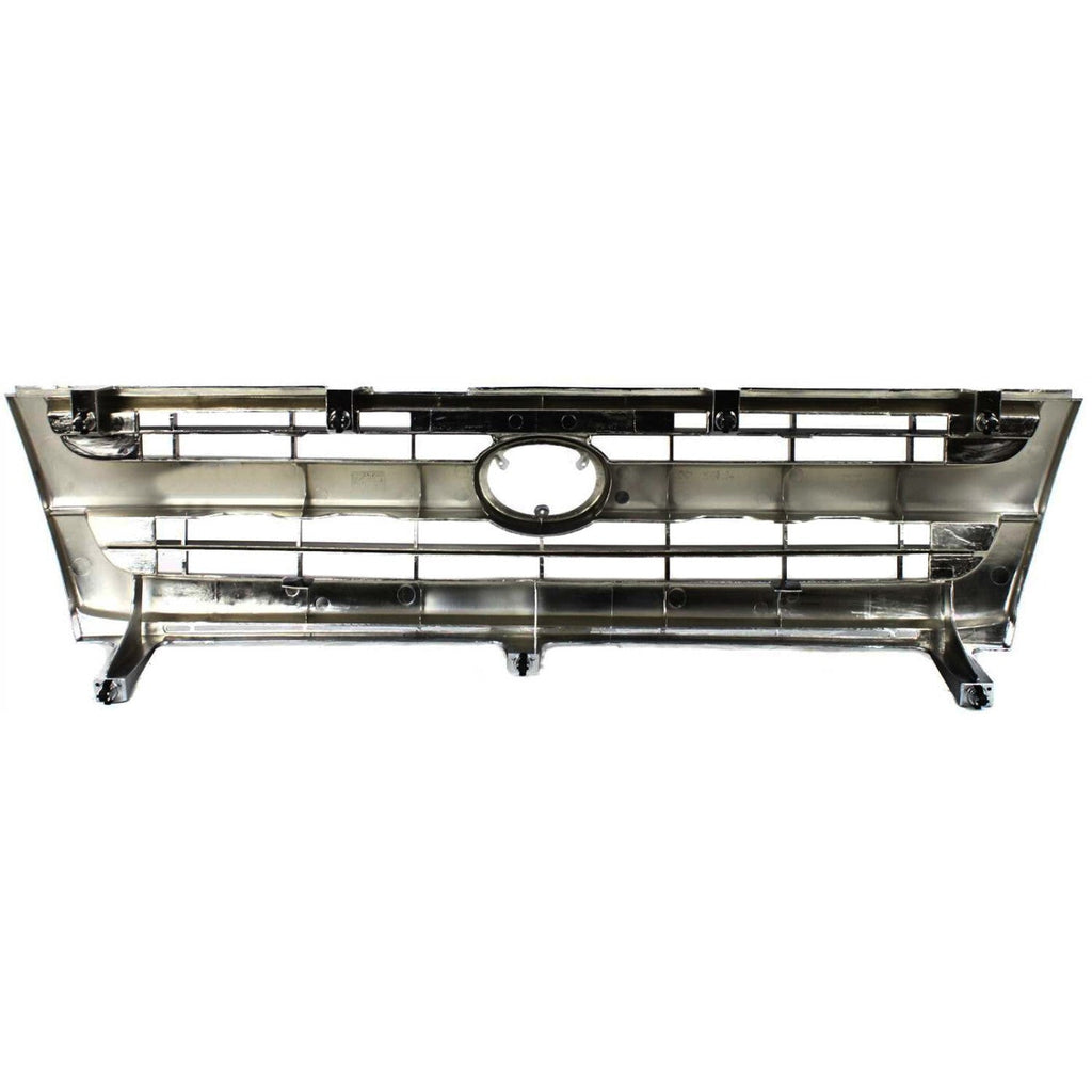 Grille Assembly For 97-00 Toyota Tacoma Chrome Shell w/ Black Insert Plastic 2WD