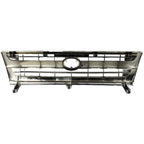 Grille Assembly For 97-00 Toyota Tacoma Chrome Shell w/ Black Insert Plastic 2WD