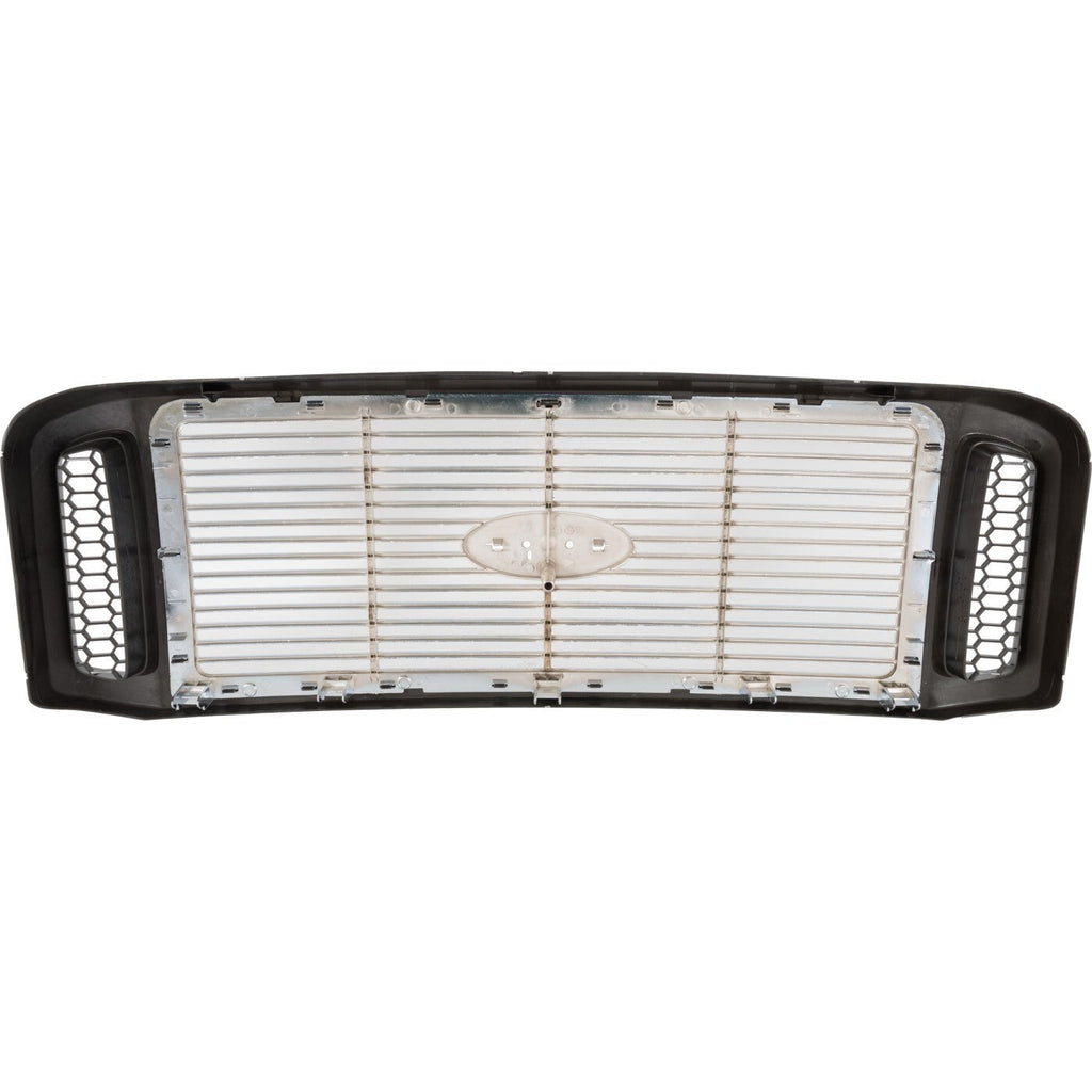 Grille Assembly For 2005-2007 Ford F-250 Super Duty F-350 F-450 Chrome Insert