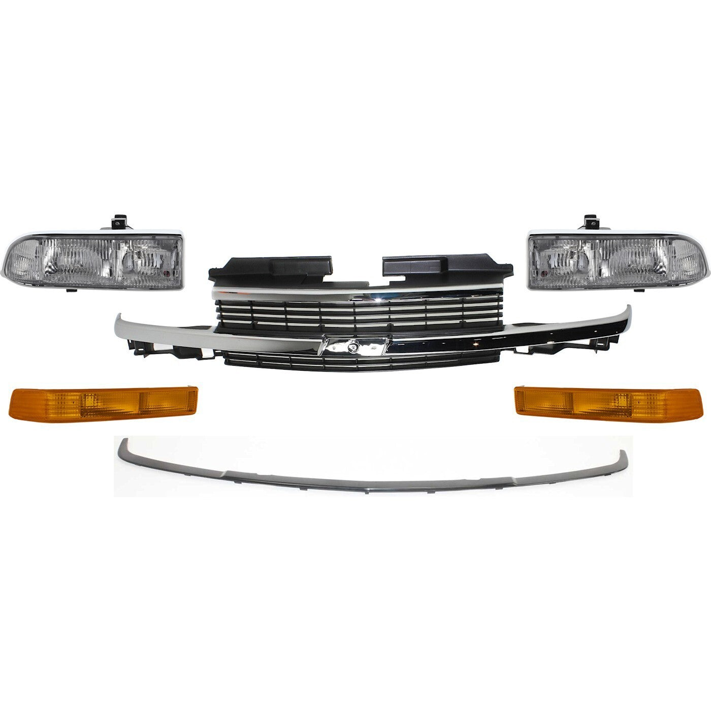 Grille Grill for Chevy S10 Pickup Chevrolet S-10 Blazer 1998-2002