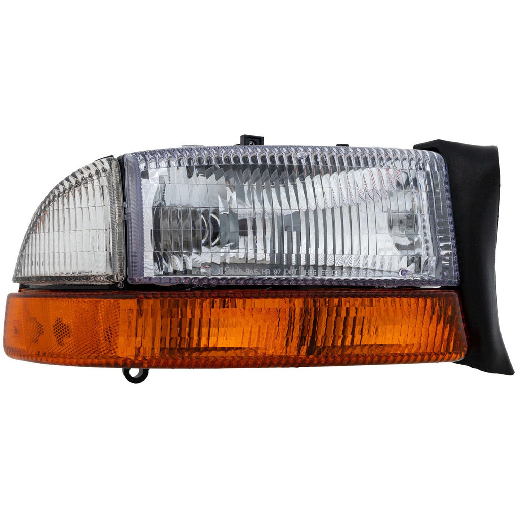 Headlight Set For 97 Dodge Dakota 98 Durango Driver/Passenger Side w/ bulb