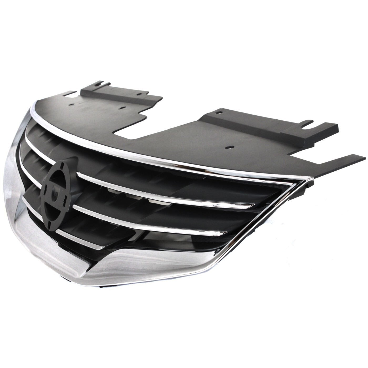 Grille Assembly For 2010-2012 Nissan Altima Sedan Chrome Shell with Black Insert