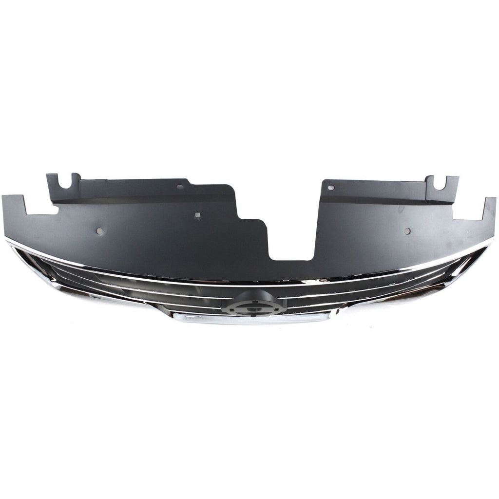 Grille Assembly For 2010-2012 Nissan Altima Sedan Chrome Shell with Black Insert
