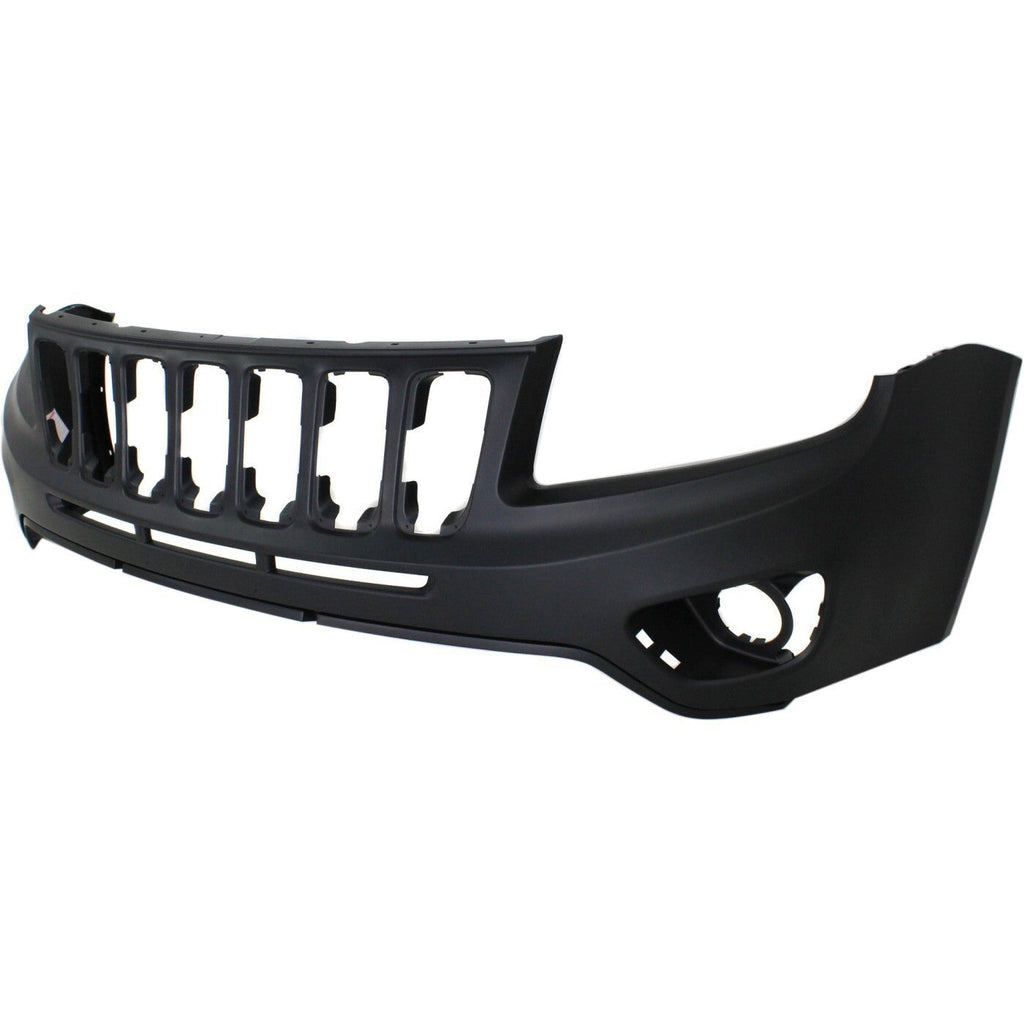 Bumper Cover For 11-17 Jeep Compass MK Platform with Fog Light Holes Front Upper