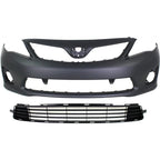 Bumper Cover Fascia Front for Toyota Corolla 2011-2013
