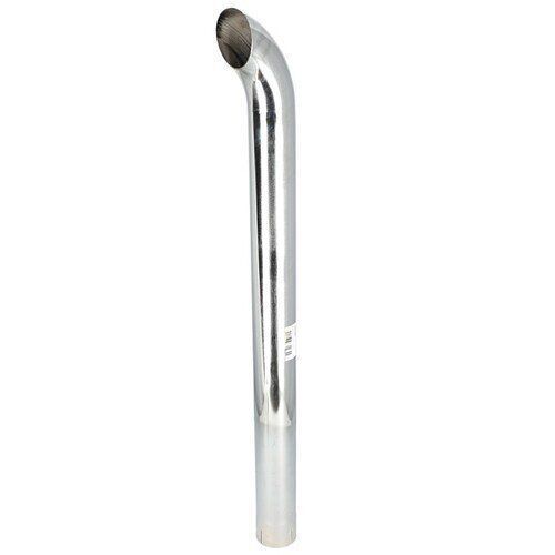 Exhaust Stack Pipe   4" x 48" Curved Chrome