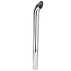 Exhaust Stack Pipe   4" x 48" Curved Chrome