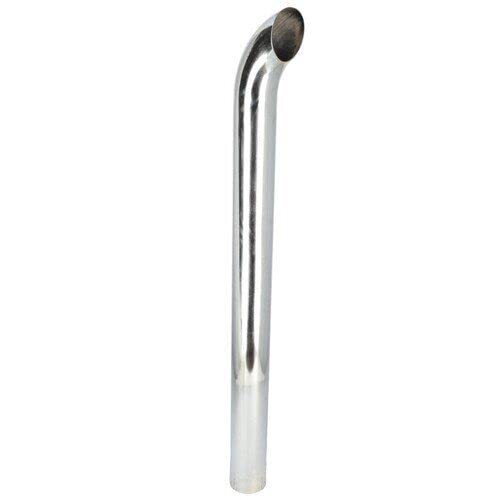 Exhaust Stack Pipe   4" x 48" Curved Chrome
