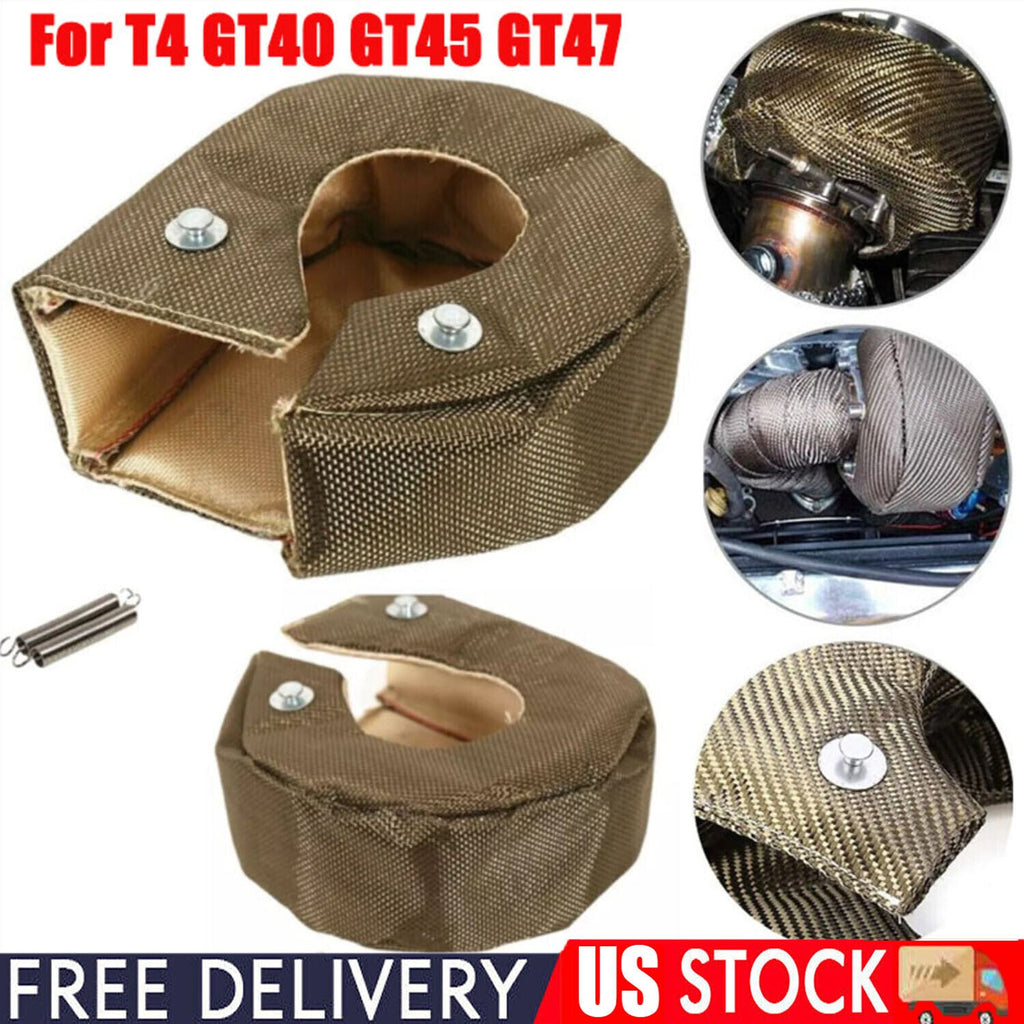 T4 Titanium Turbo Blanket Heat Shield Barrier Turbocharger Cover Wrap Fiber