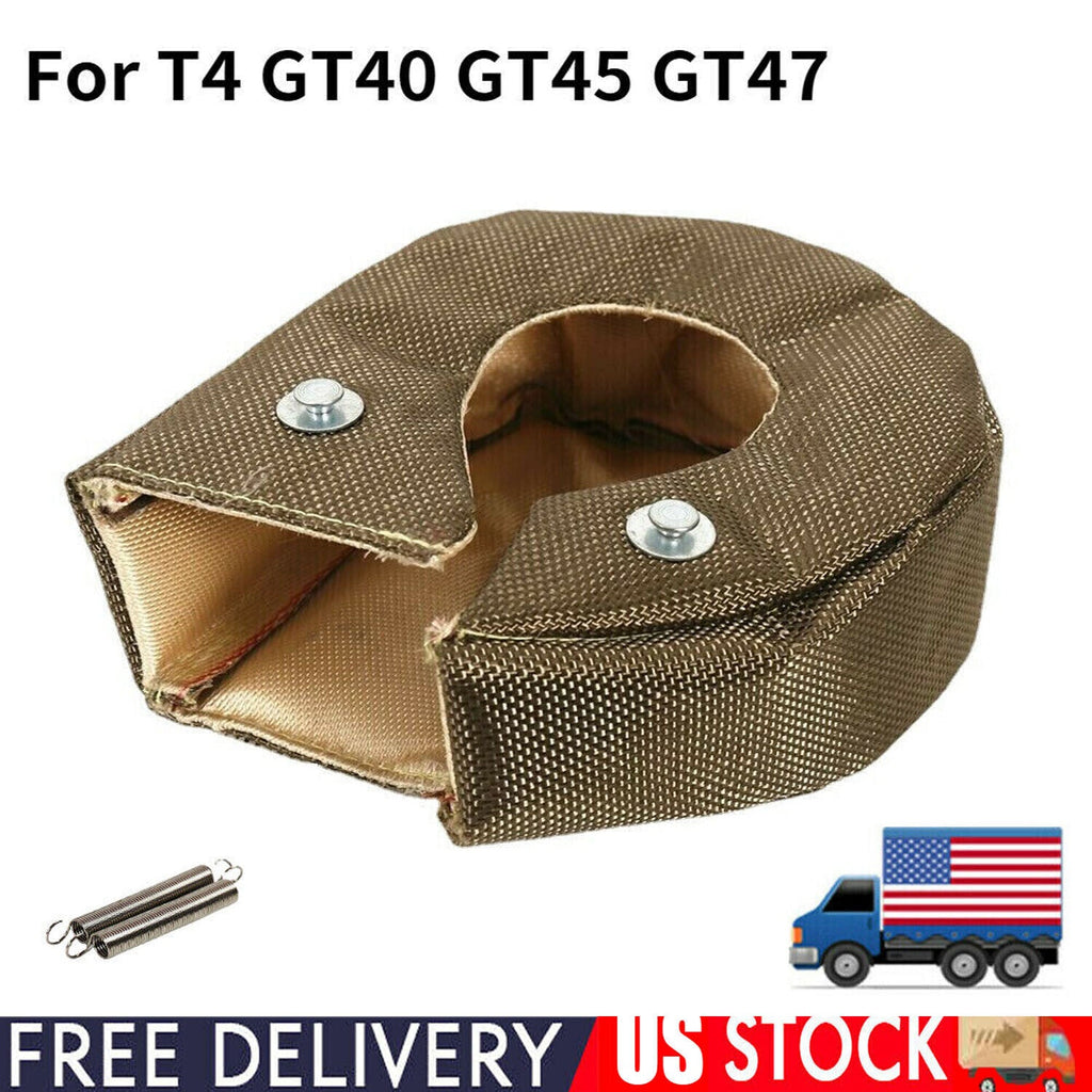 T4 Titanium Turbo Blanket Heat Shield Barrier Turbocharger Cover Wrap Fiber