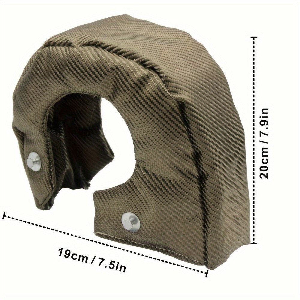T4 Titanium Turbo Blanket Heat Shield Barrier Turbocharger Cover Wrap Fiber
