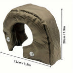 T4 Titanium Turbo Blanket Heat Shield Barrier Turbocharger Cover Wrap Fiber