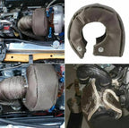 T4 Titanium Turbo Blanket Heat Shield Barrier Turbocharger Cover Wrap Fiber