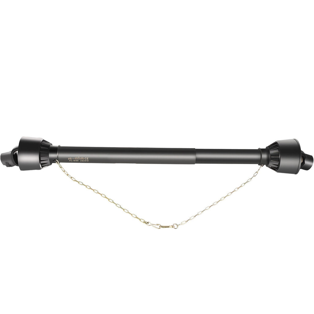 PTO Shaft PTO Driveshaft for Tractor 1-3/8" Spline/Round Ends 39-55" Black