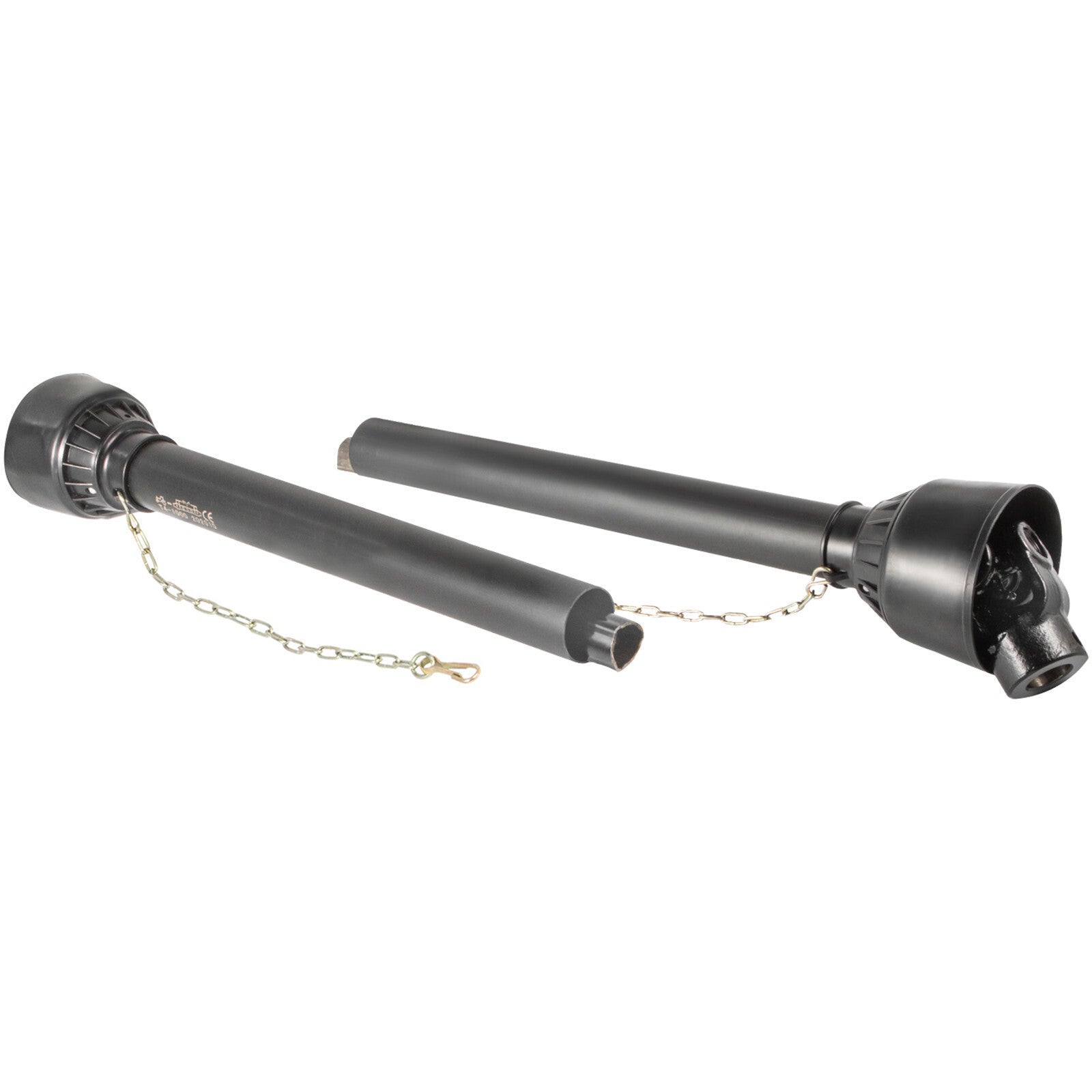 PTO Shaft PTO Driveshaft for Tractor 1-3/8" Spline/Round Ends 39-55" Black