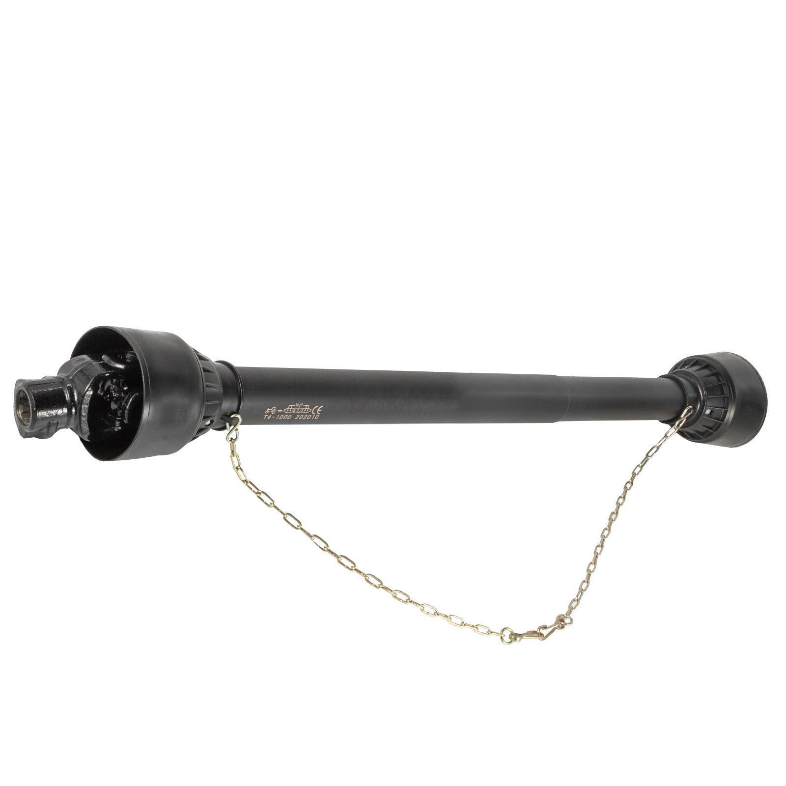 PTO Shaft PTO Driveshaft for Tractor 1-3/8" Spline/Round Ends 39-55" Black