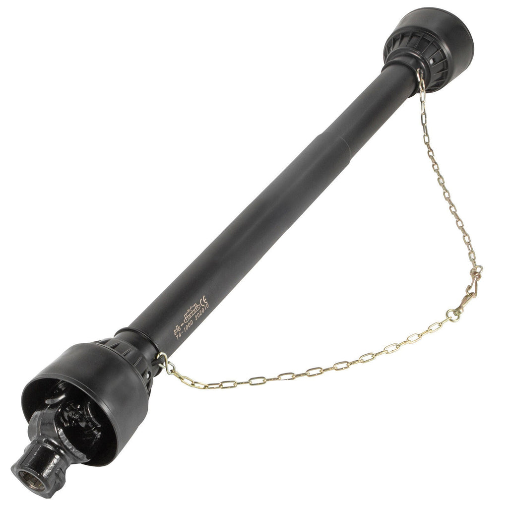 PTO Shaft PTO Driveshaft for Tractor 1-3/8" Spline/Round Ends 39-55" Black