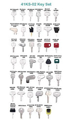 41 Heavy Equipment Keys Set Case Cat Komatsu JCB Kubota Bobcat Volvo Doosan JLG