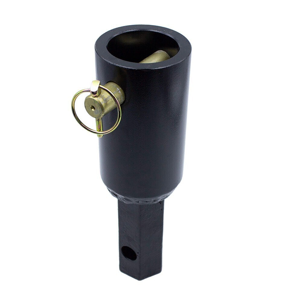 Auger Adapter Conversion 2-9/16 inch female Round to 2" Male Hex Heavy Duty