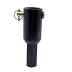 Auger Adapter Conversion 2-9/16 inch female Round to 2" Male Hex Heavy Duty