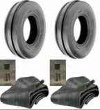 TWO 400X19, 4.00-19, 400-19 THREE Rib FORD 2N 9N Tractor Tires & Tubes