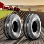 TWO 400X19, 4.00-19, 400-19 THREE Rib FORD 2N 9N Tractor Tires & Tubes