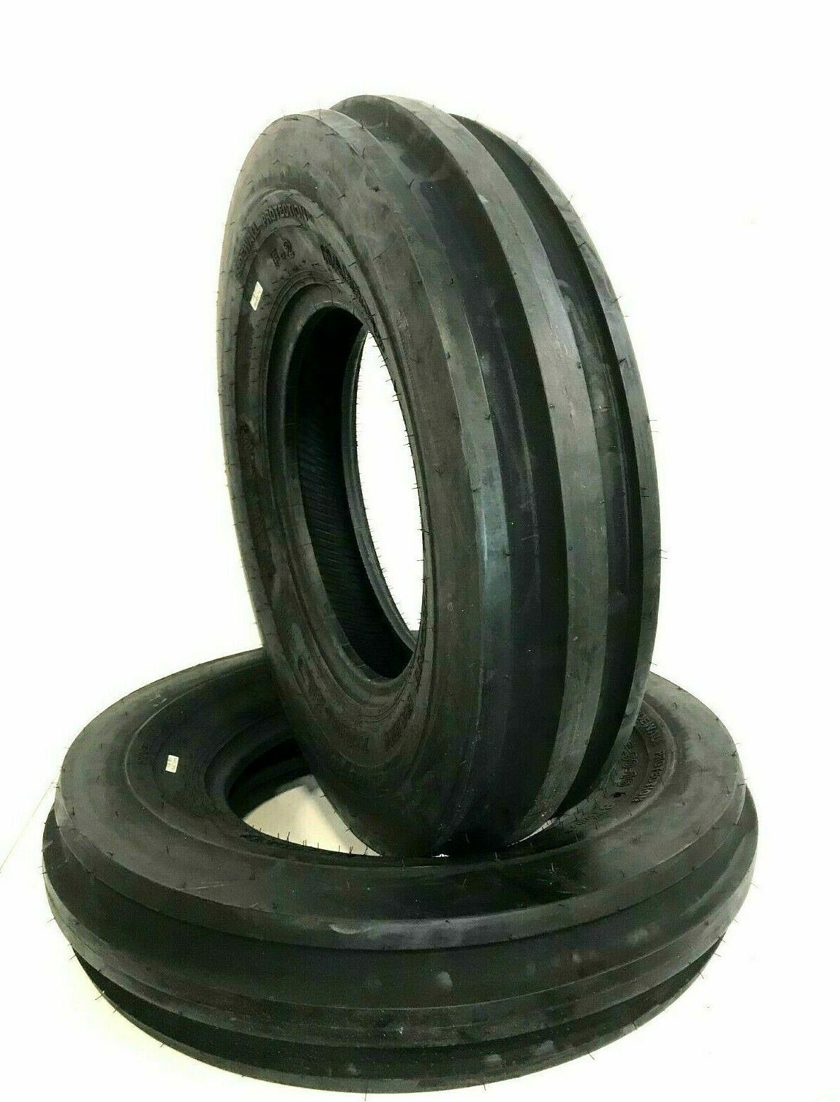 TWO 400X19, 4.00-19, 400-19 THREE Rib FORD 2N 9N Tractor Tires & Tubes