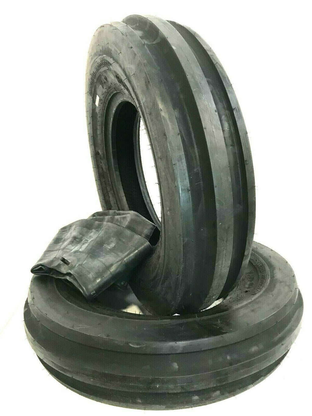 TWO 400X19, 4.00-19, 400-19 THREE Rib FORD 2N 9N Tractor Tires & Tubes