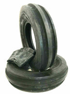TWO 400X19, 4.00-19, 400-19 THREE Rib FORD 2N 9N Tractor Tires & Tubes