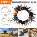 70 Master Keys Set Heavy Equipment Ignition Keys Fits Many Models HOT