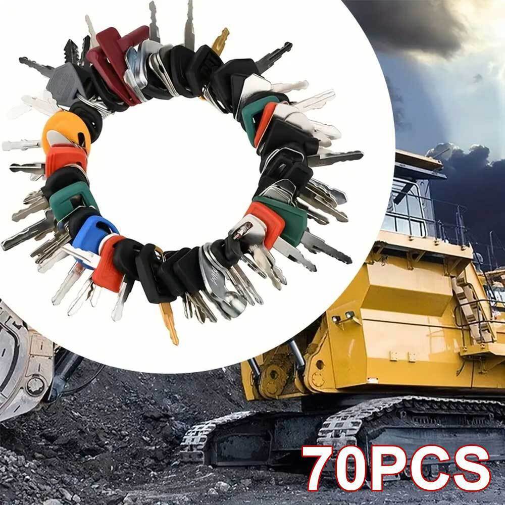 70 Master Keys Set Heavy Equipment Ignition Keys Fits Many Models HOT