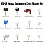70 Master Keys Set Heavy Equipment Ignition Keys Fits Many Models HOT