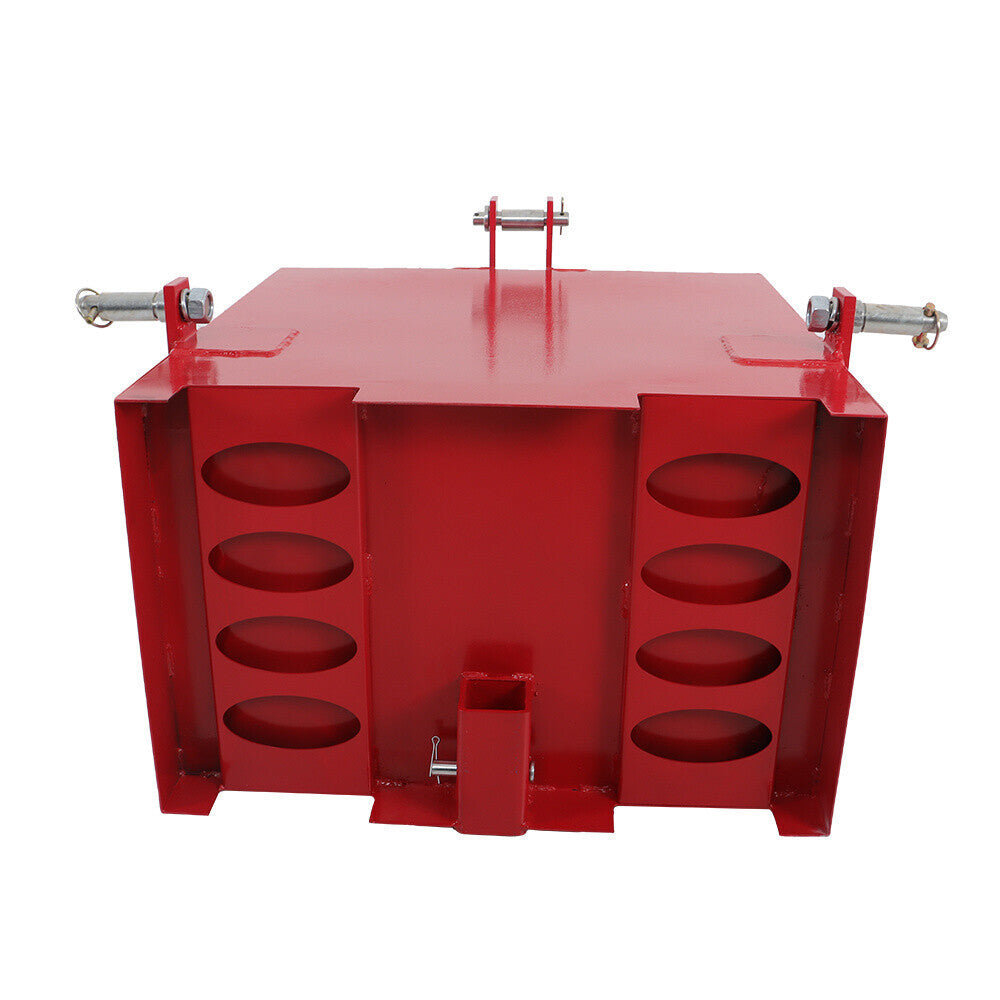 Ballast Box 3 Point CAT 1 Tractor Attachment Hitch W/ 2'' Quick Hitch Receiver