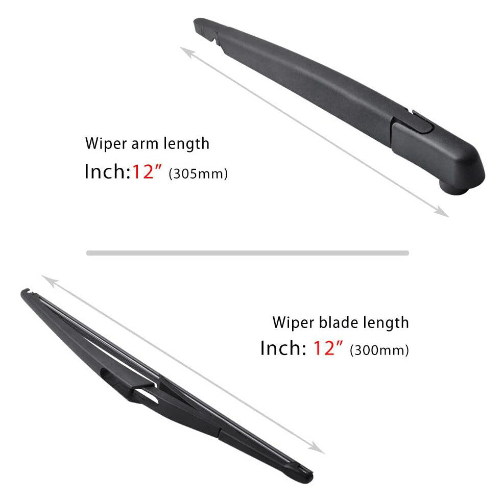 Rear Windshield Wiper Arm Set - Back Windshield Wiper Arm Blade Set for 3728