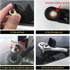Rear Windshield Wiper Arm Set - Back Windshield Wiper Arm Blade Set for 3728