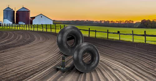 TWO Premium Farm Implement Tractor Tire Inner Tubes fits 5.50-16, 6.00-16