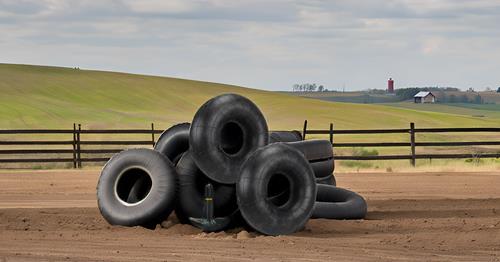 TWO Premium Farm Implement Tractor Tire Inner Tubes fits 5.50-16, 6.00-16