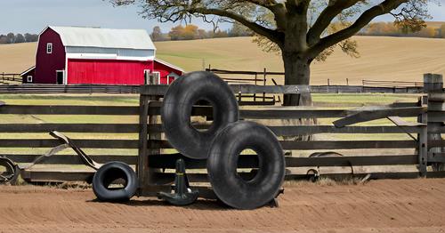 TWO Premium Farm Implement Tractor Tire Inner Tubes fits 5.50-16, 6.00-16