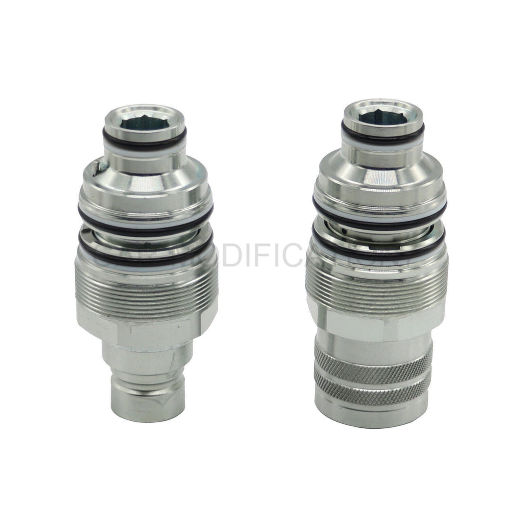 Male&Female Flat Face Coupler Kit 6679837 6680018 For Bobcat T140,T180,T190,T200
