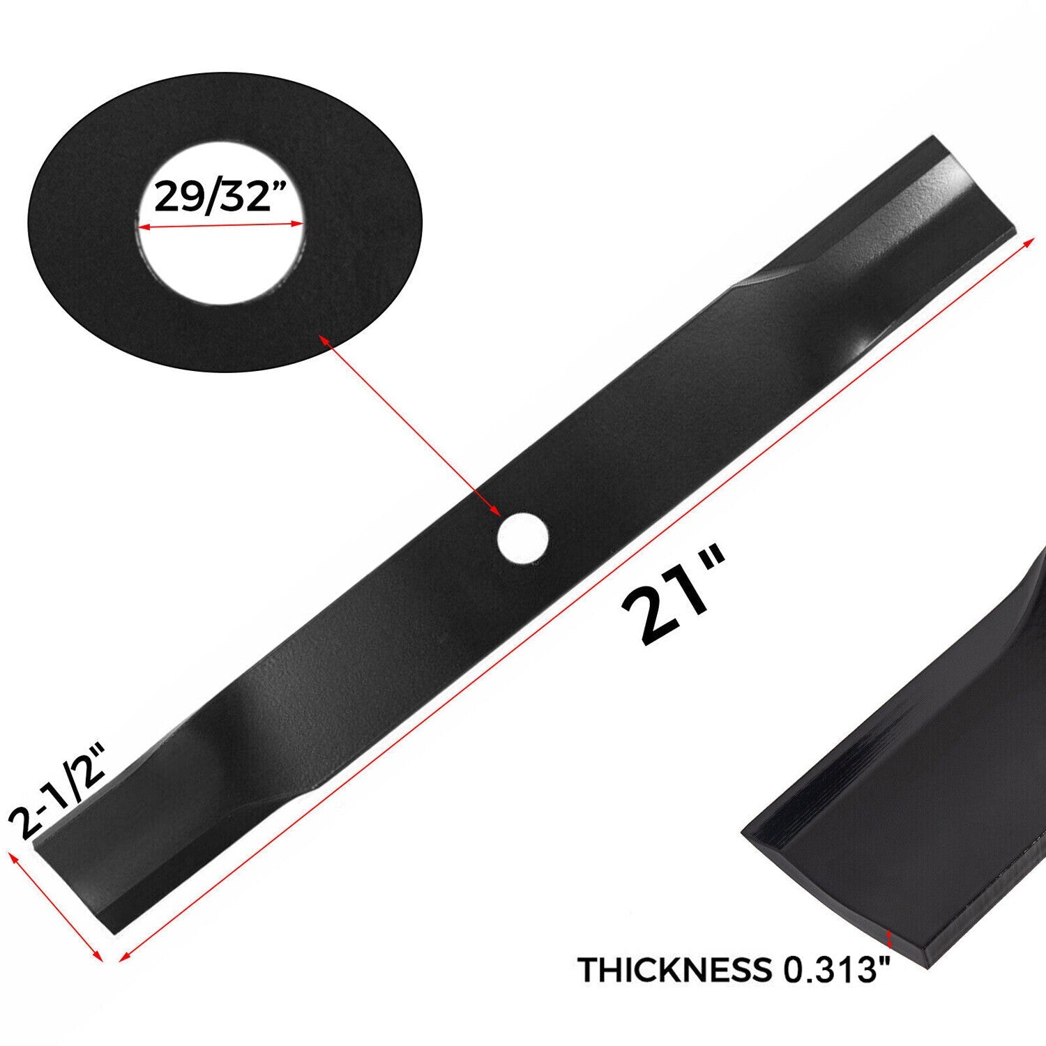 FOR JOHN DEERE MOWER BLADES 60" CUT #M128485 #M133381 #TCU15881 737 757 777 797