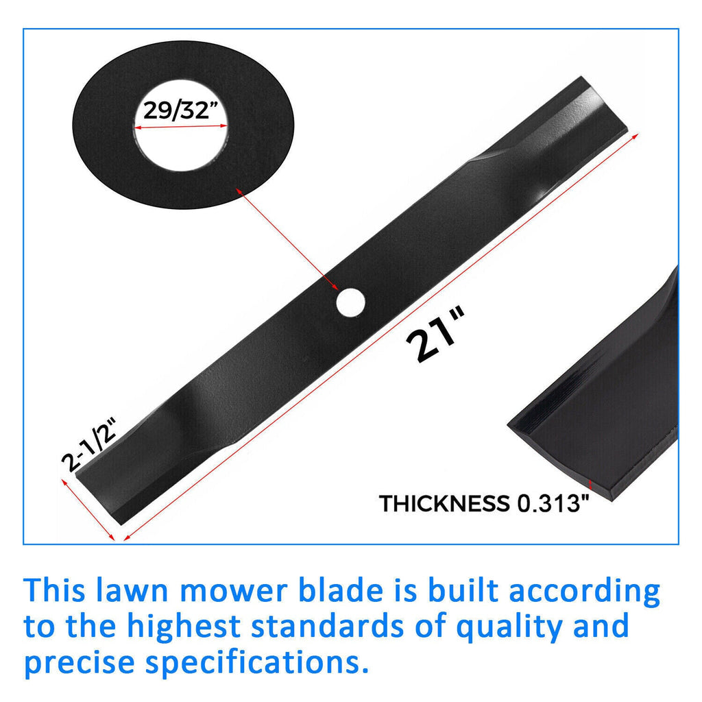 FOR JOHN DEERE MOWER BLADES 60" CUT #M128485 #M133381 #TCU15881 737 757 777 797