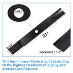 FOR JOHN DEERE MOWER BLADES 60" CUT #M128485 #M133381 #TCU15881 737 757 777 797